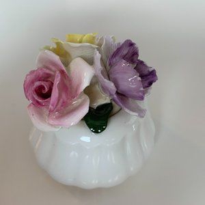 Sandford Bone China Porcelain Flower Bouquet Figurine - England
